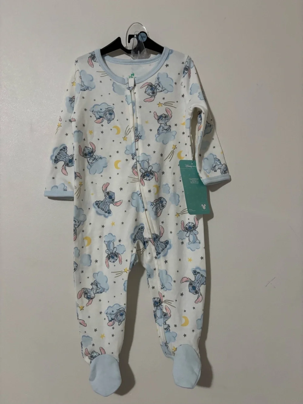 Disney Baby Stitch Pajamas Size 3-6M